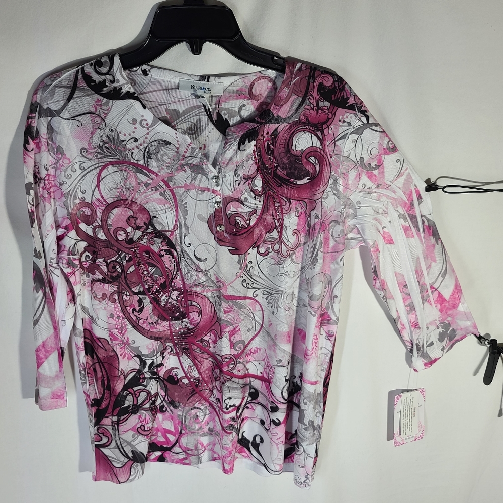 Style & Co. petite 100% polyester beaded